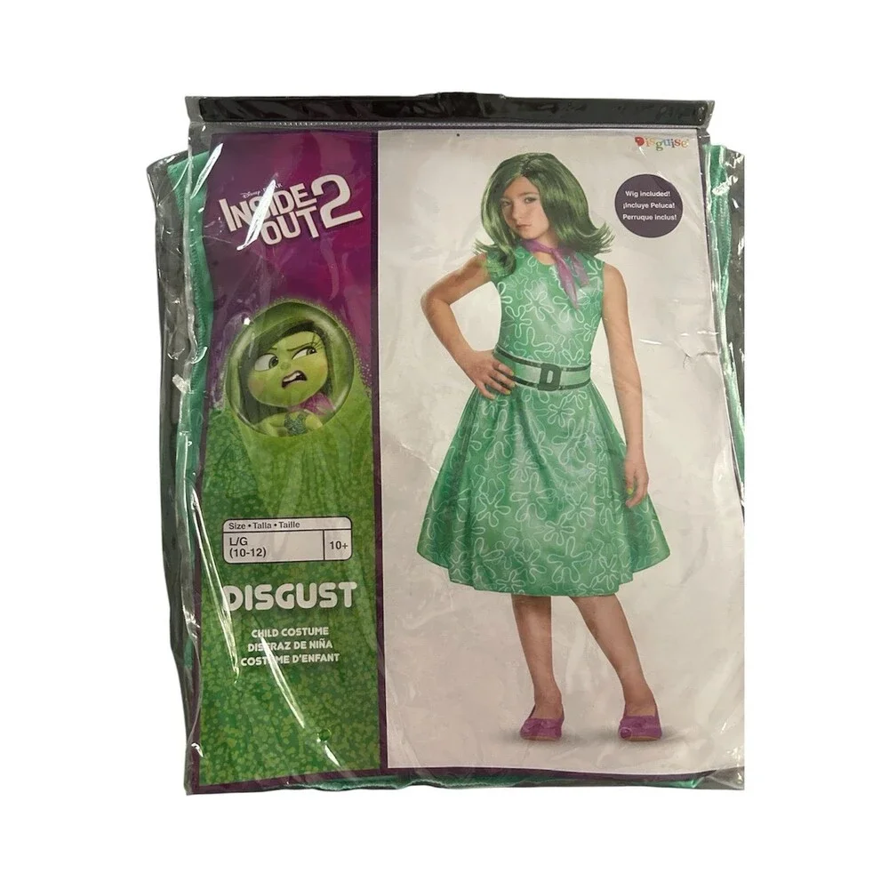 Inside Out 2 Disgust Costume Size L(10-12) - Picture 1 of 3